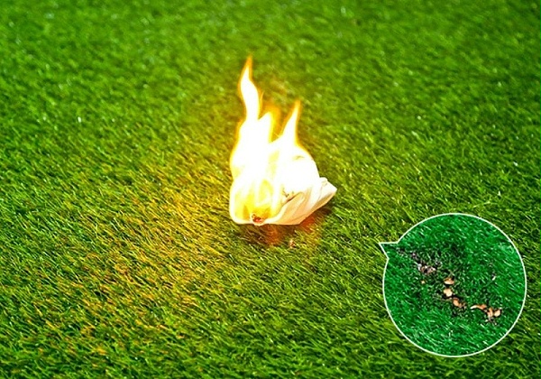 人造草坪阻燃性能—遇火不燃