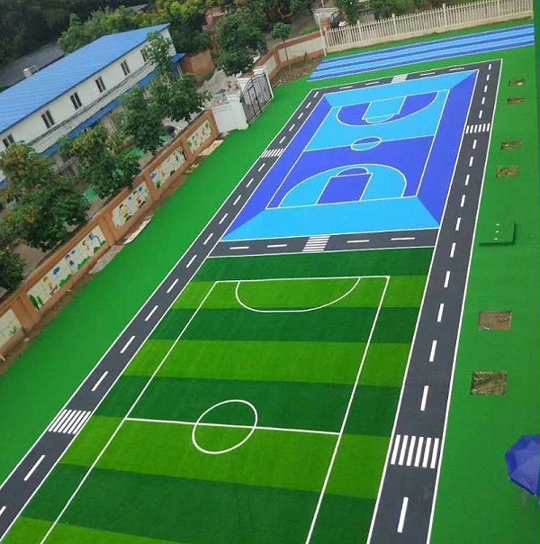 幼儿园人造草坪篮球场足球场